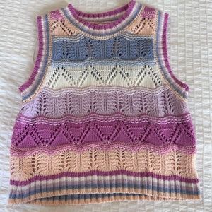 Multicolor Sweater vest